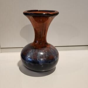 Italian Pottery Bud Vase blue orange
